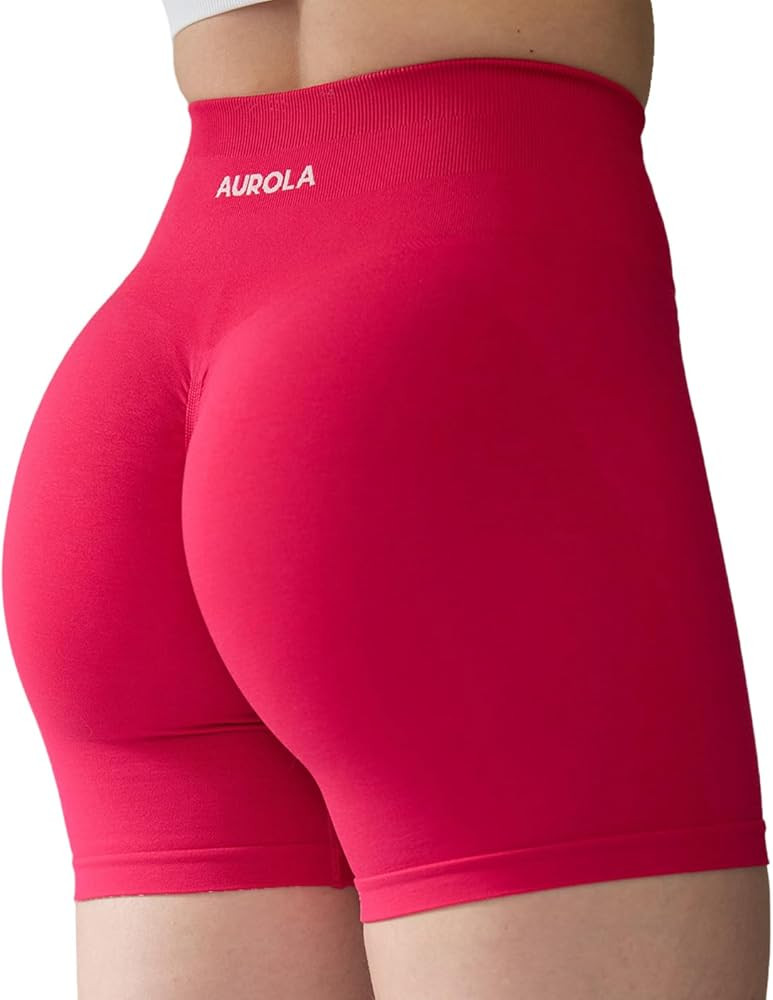 AUROLA Intensify Workout Shorts for Women Seamless Scrunch Short Gym Yoga Running Sport Active Ex... | Amazon (US)