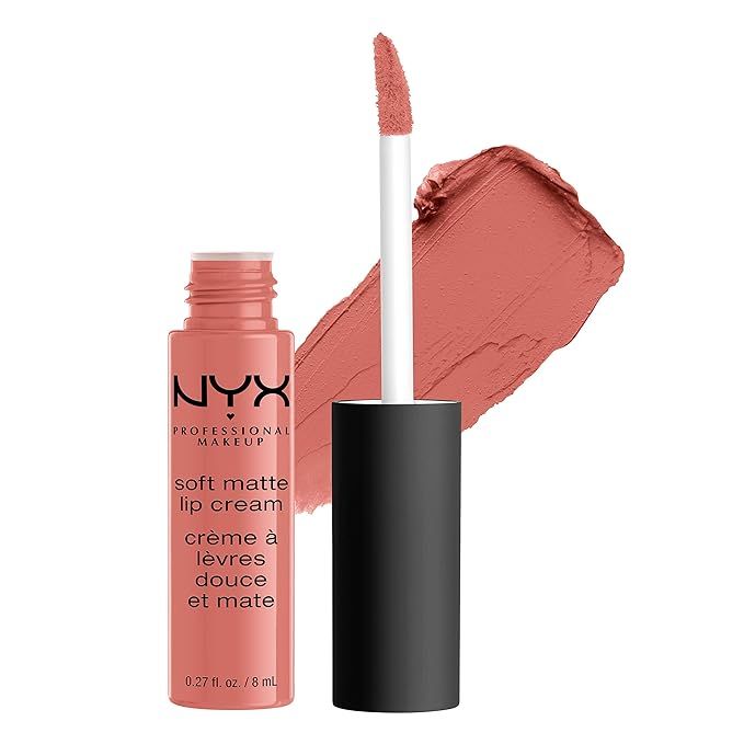 NYX PROFESSIONAL MAKEUP Soft Matte Lip Cream, High-Pigmented Cream Lipstick - Kyoto, Light Peach | Amazon (US)