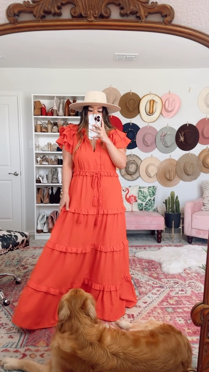 Ruffle Some Feathers Spice Maxi Dress - wearing medium

Red dress haul, what I’m packing with me on my Maui Hawaii vacation, vacation dress, vacay dress, maxi dress, orange dress, sunset dress, ruffle dress, comes in orange, blue, pink, green, and yellow

#LTKSeasonal #LTKtravel #LTKunder100