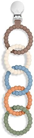 Amazon.com : Ryan & Rose Cutie Clinks Attachable Teether Chew Toy for Babies (Mosaic) : Baby | Amazon (US)