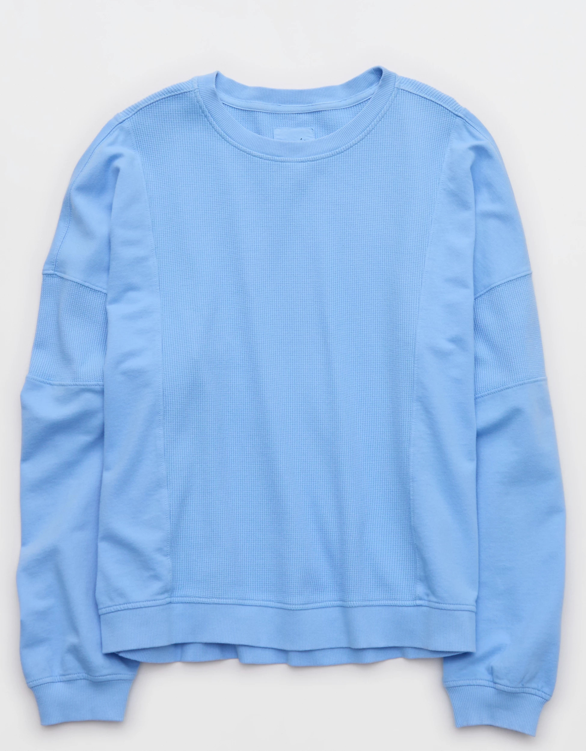 Aerie Unwind Waffle Long Sleeve T-shirt | American Eagle Outfitters (US & CA)
