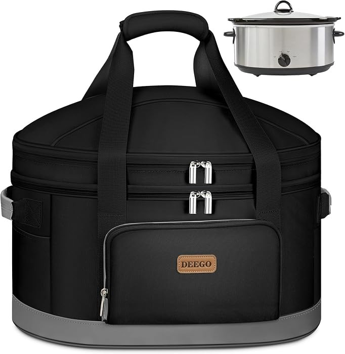 DEEGO Carrying Bag for Crock-Pot 6-8 Quart, 2-Layer Insulated Portable Slow Cooker Bags with Supp... | Amazon (US)