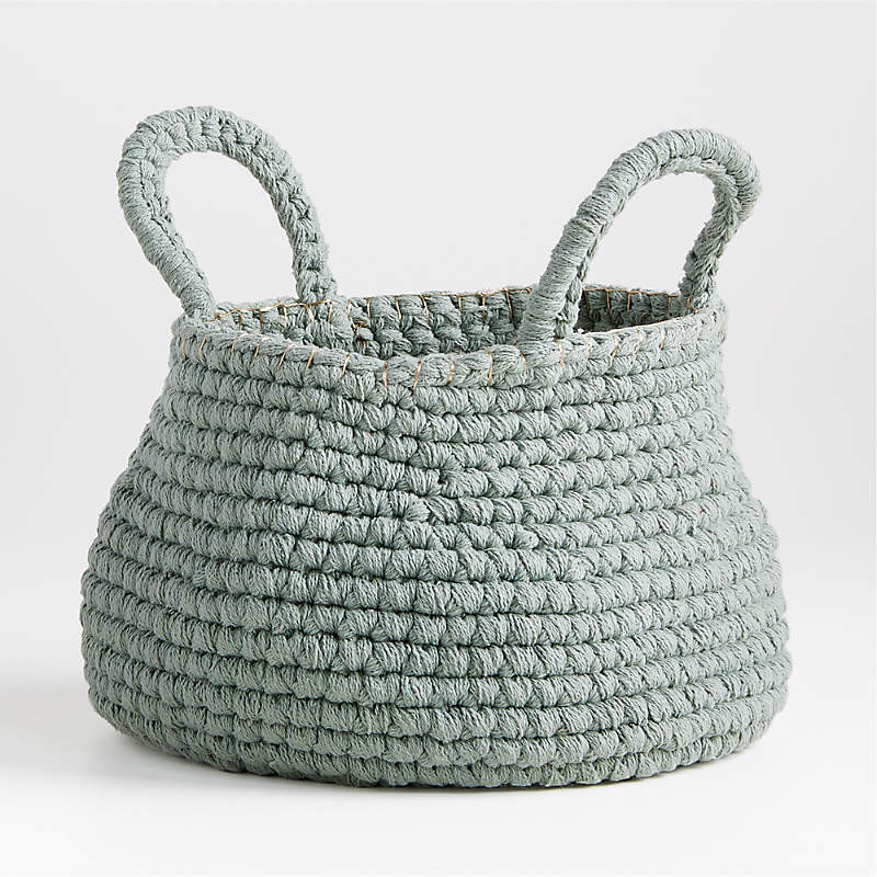 Uma Ivory Rope Basket + Reviews | Crate & Kids | Crate & Barrel