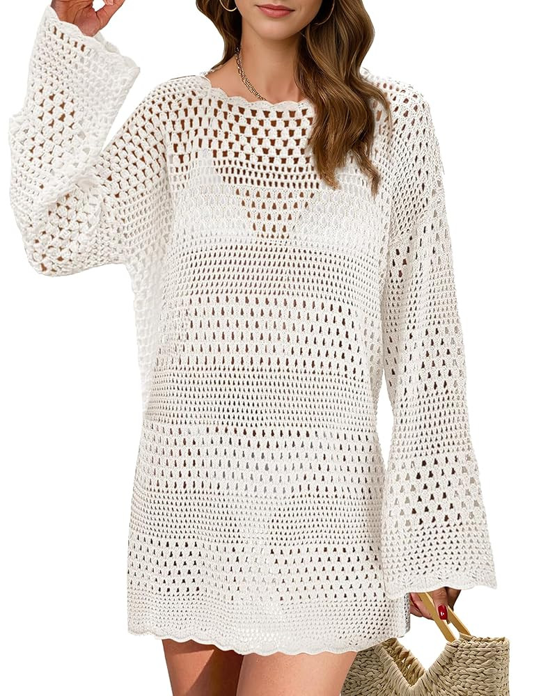Buauty Women Swimwear Crochet Swim Cover Up Outfits2 | Amazon (US)