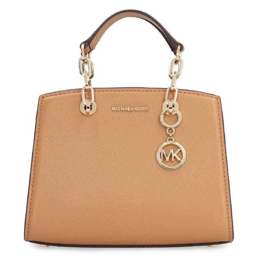 Michael Kors Cynthia Logo-Charm Leather Tote Bag | Jomashop.com & JomaDeals.com