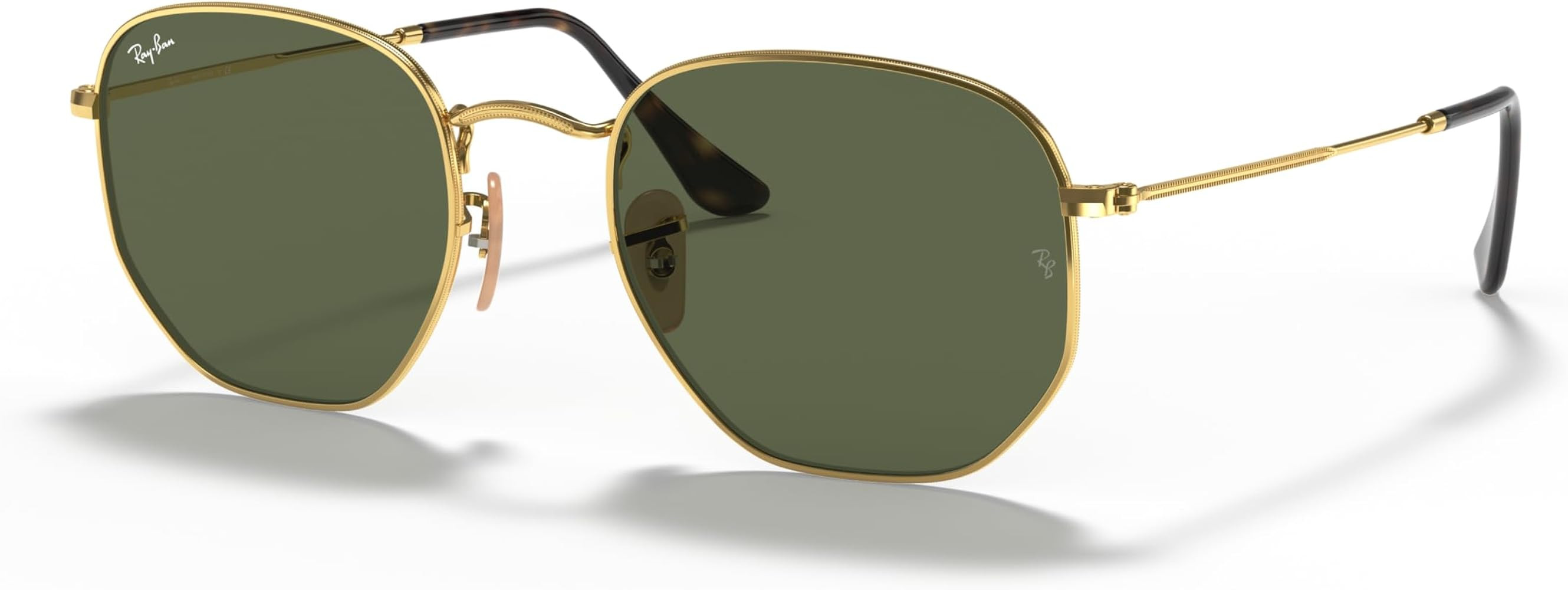 Ray-Ban unisex-adult Rb3548n Hexagonal Flat Lens Hexagonal Sunglasses | Amazon (US)