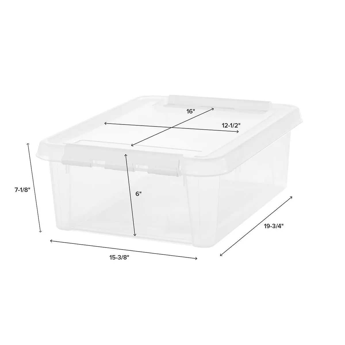 Translucent Large SmartStore Tote & Inserts | The Container Store