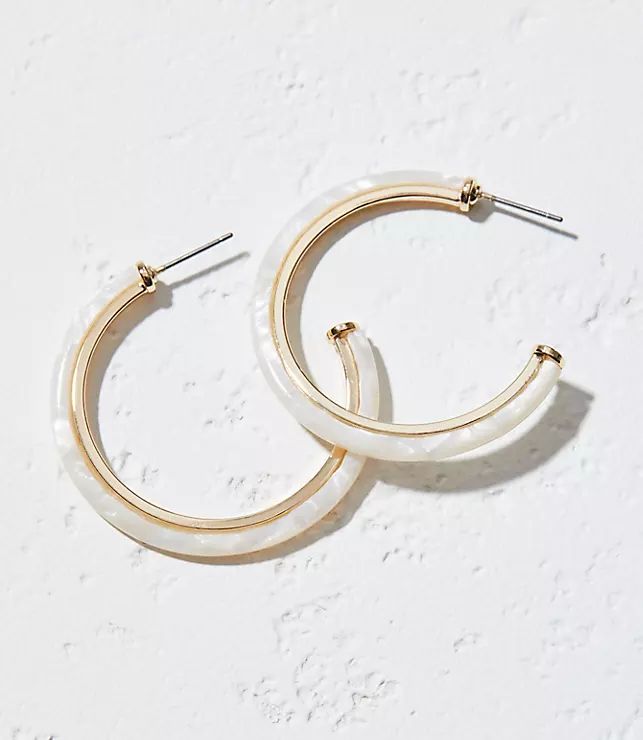 Resin Hoop Earrings | LOFT