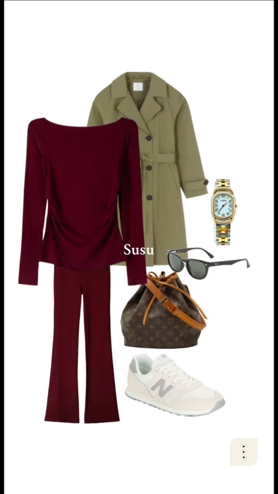 Green burgundy color combo 

#LTKmidsize #LTKstyletip #LTKspring