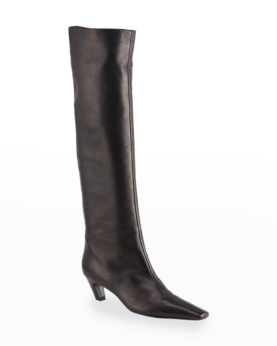 Davis Slouchy Leather Knee Boots | Neiman Marcus