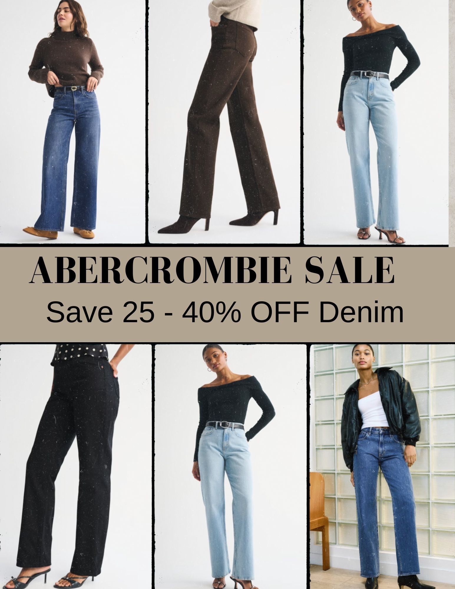Abercrombie denim sale - Save 25 - 40% OFF all jeans 

#LTKSeasonal #LTKSaleAlert