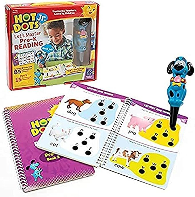 Educational Insights Hot Dots Jr. Let's Master Pre-K Reading Set, Homeschool & Preschool Learn to... | Amazon (US)