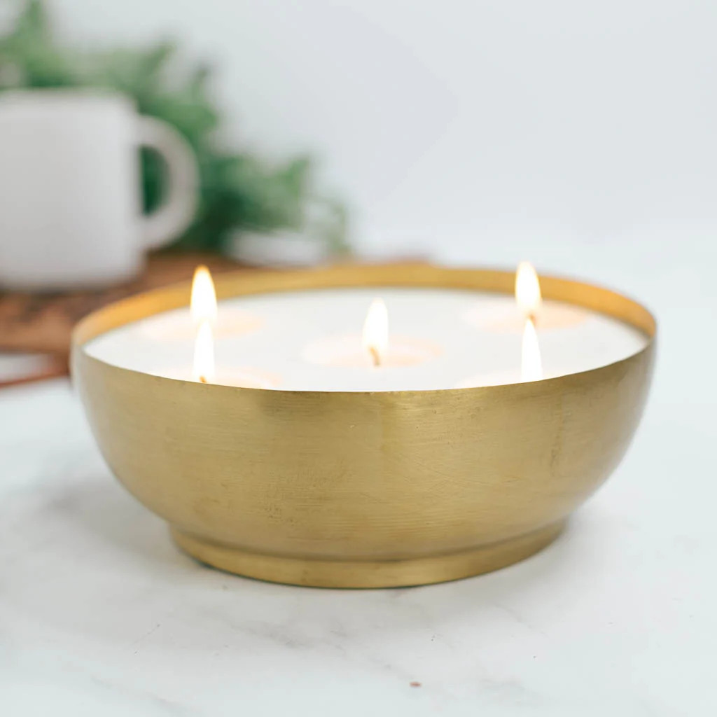Vanilla Spice Latte by To Mimi's House We Go Brass Candle | Antique Candle Co.