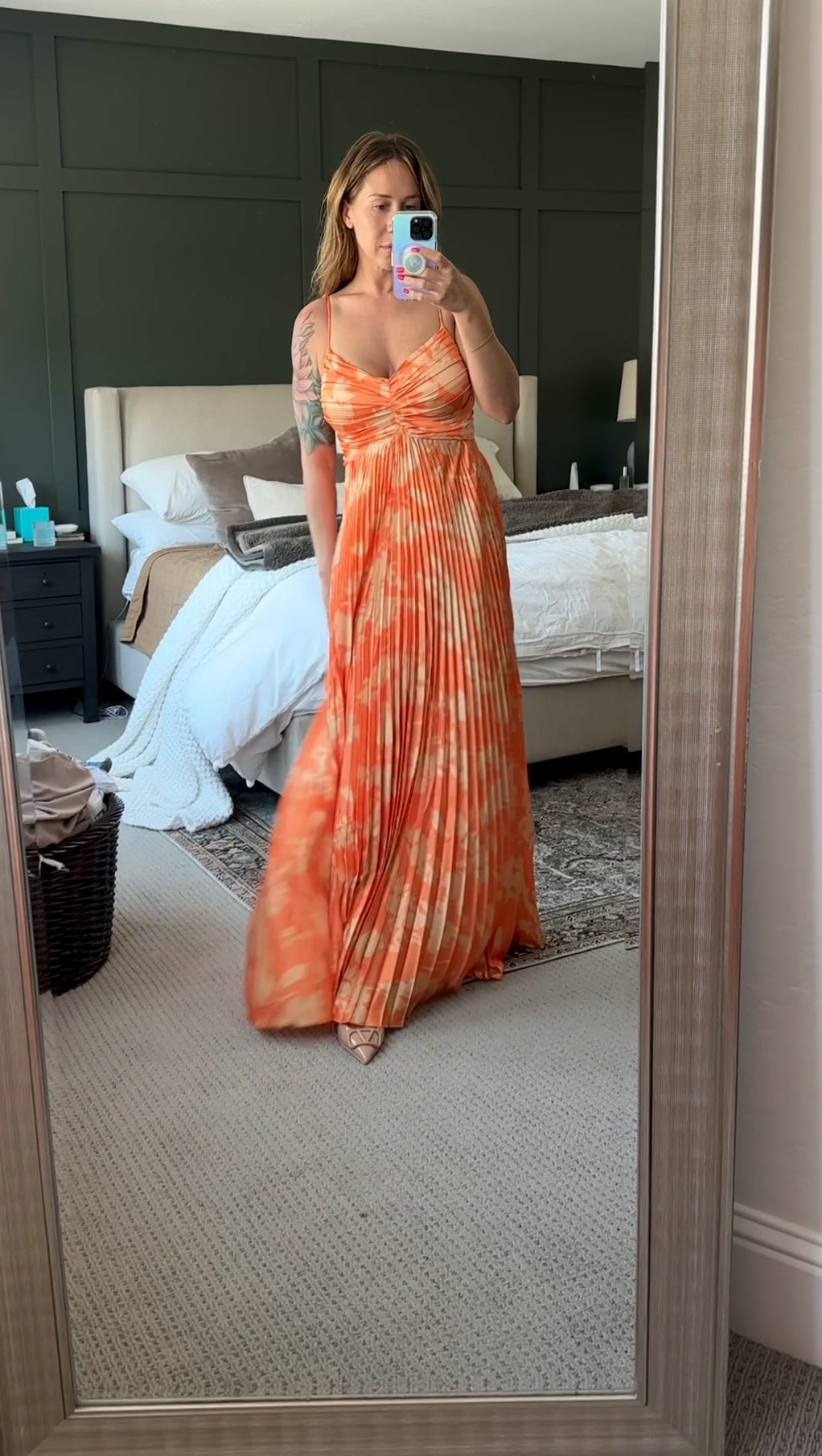 soraya printed and pleated maxi dress Soraya Maxi Dress XS