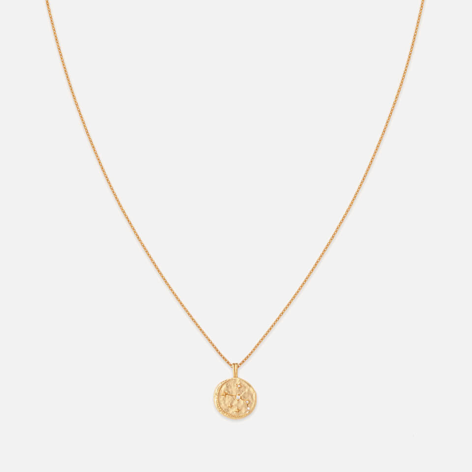 Astrid & Miyu Aries Zodiac 18-Karat Gold-Plated Recycled Sterling Silver Necklace | Mybag.com (Global) 