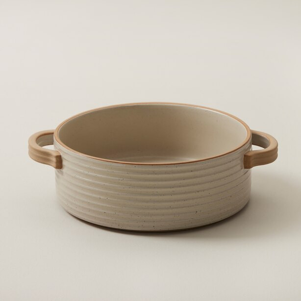 RIDGED SOUP BOWL, IVORY | Indigo (CA)