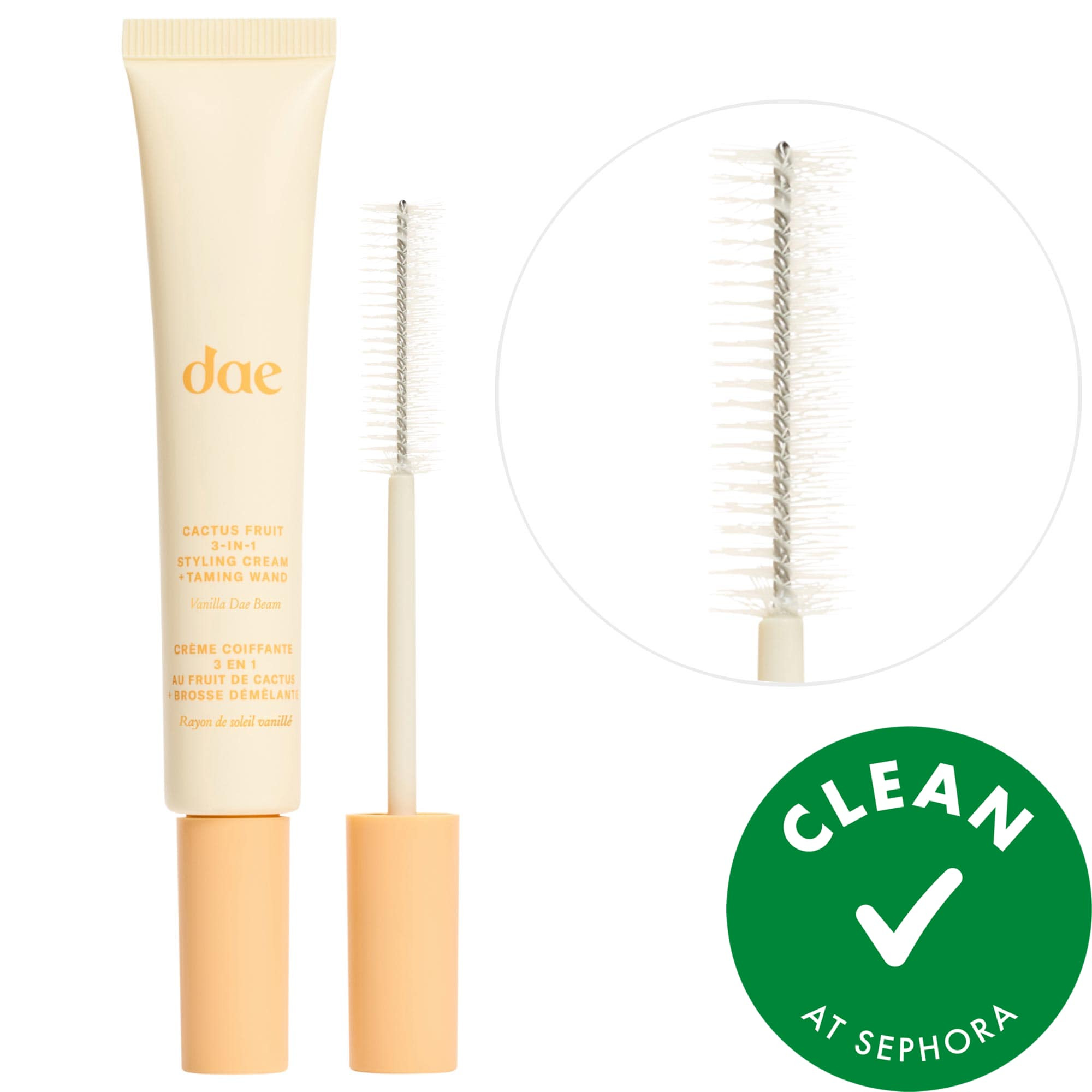 Cactus Fruit 3-in-1 Styling Cream with Taming Wand Vanilla Dae Beam - notes of creamy vanilla, praline, and candied lemon | Sephora (US)