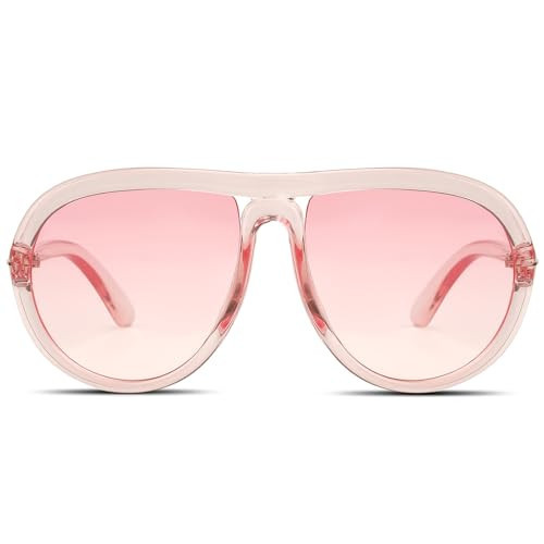 TruFabV Retro Sunglasses for Women Men Trendy Classic Shades Tangle Free 70s Vintage Sun Glasses (Pink) | Amazon (US)