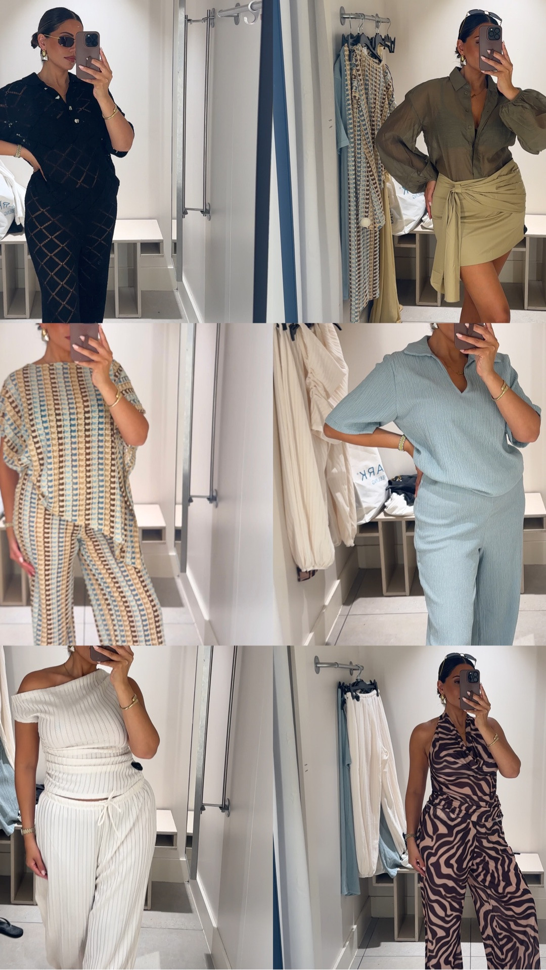H&M summer / holiday outfits ☀️
Sizes I’m in:
1. Small top and medium bottoms.
2. 12 skirt and small shirt. 
3. Small top and medium bottoms.
4. Small top and medium bottoms.
5. XS top and medium bottoms.
6. Small top and small bottoms.



Summer coords try, matching set, airport outfit, beach outfit, holiday coord

#LTKuk #LTKsummer #LTKunboxing