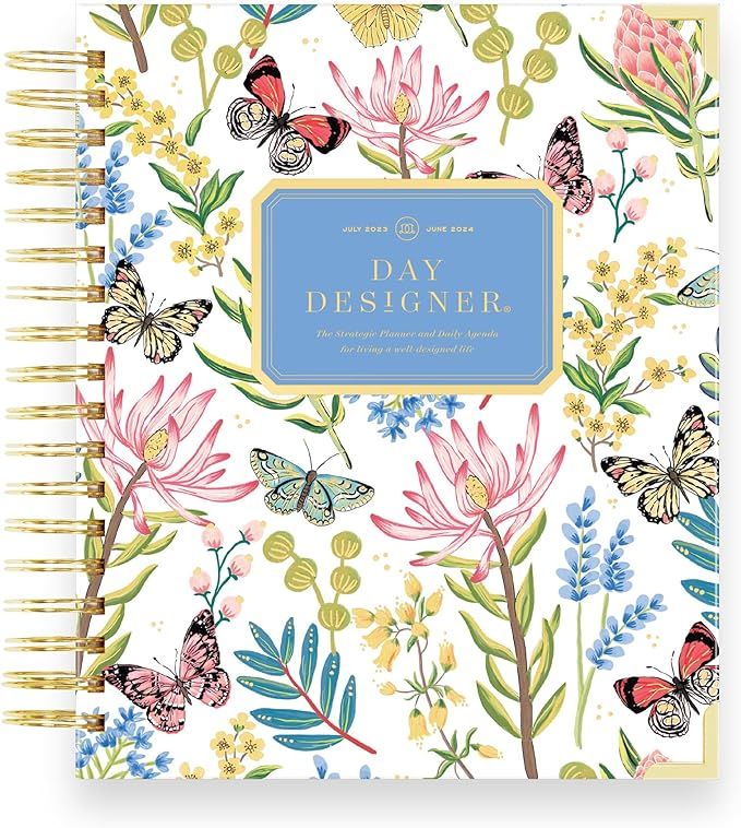 Day Designer 2023-2024 Daily Planner, July 2023 - June 2024, 7.4x9.5 Page Size (Flutter) | Amazon (US)