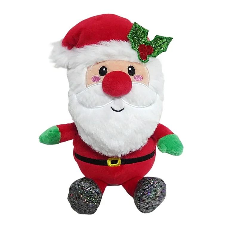 Santa Claus Christmas Plush, Red and White, 8", by Holiday Time | Walmart (US)