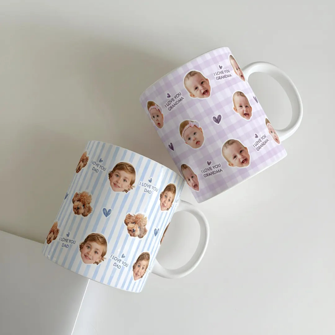 Personalized Photo Mug, Custom Coffee Mug, Baby Face Cup, Custom Baby Mug, Grandma Gift, Grandpa ... | Etsy (US)
