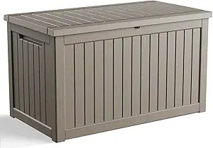 280 Gallon Outdoor Deck Box, Lockable Waterproof Outdoor Storage Boxes For Garden Tools,Indoor Cu... | Amazon (US)