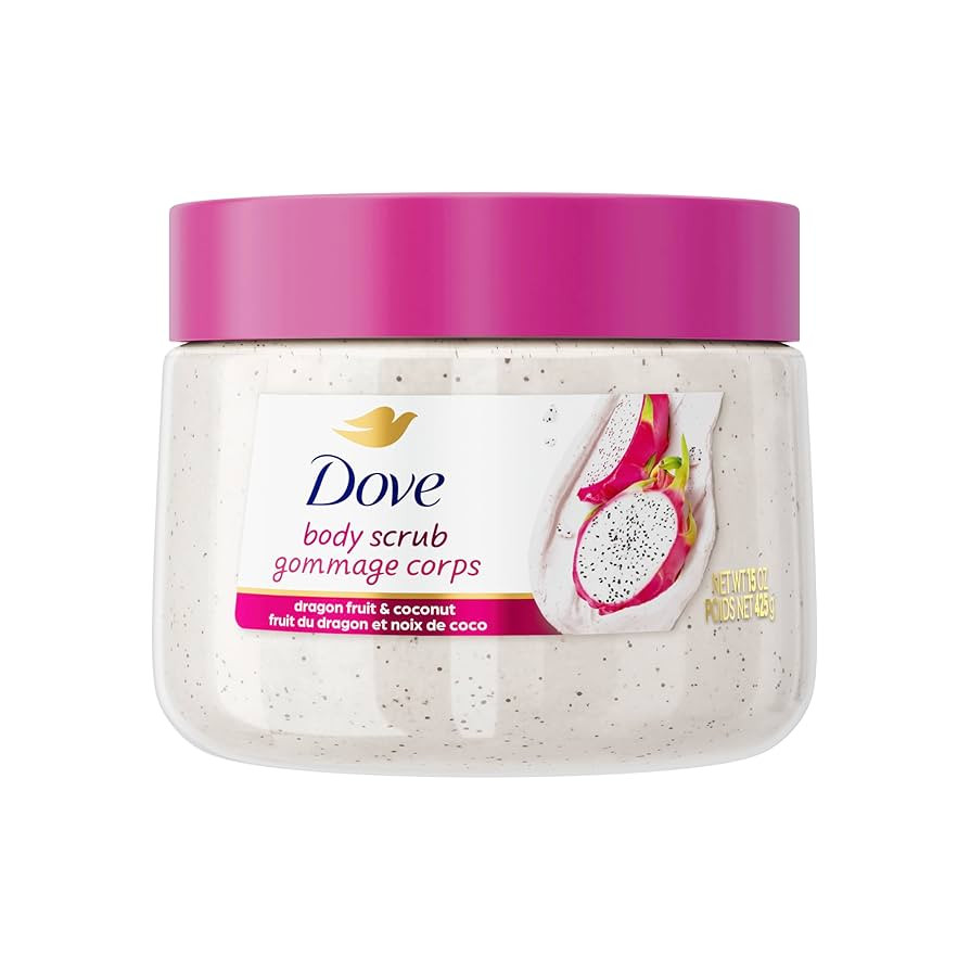 Amazon.com : Dove Body Scrub Dragon Fruit & Coconut Cream Body Scrub Exfoliates and Deeply Nouris... | Amazon (US)