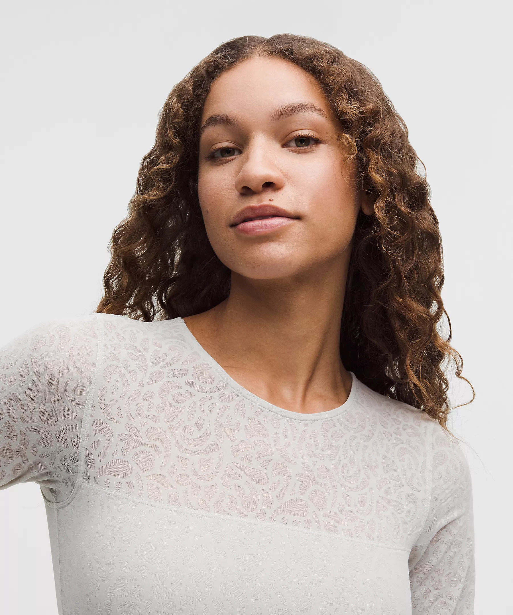Paisley Lace Jacquard Long-Sleeve Bandeau | Lululemon (US)