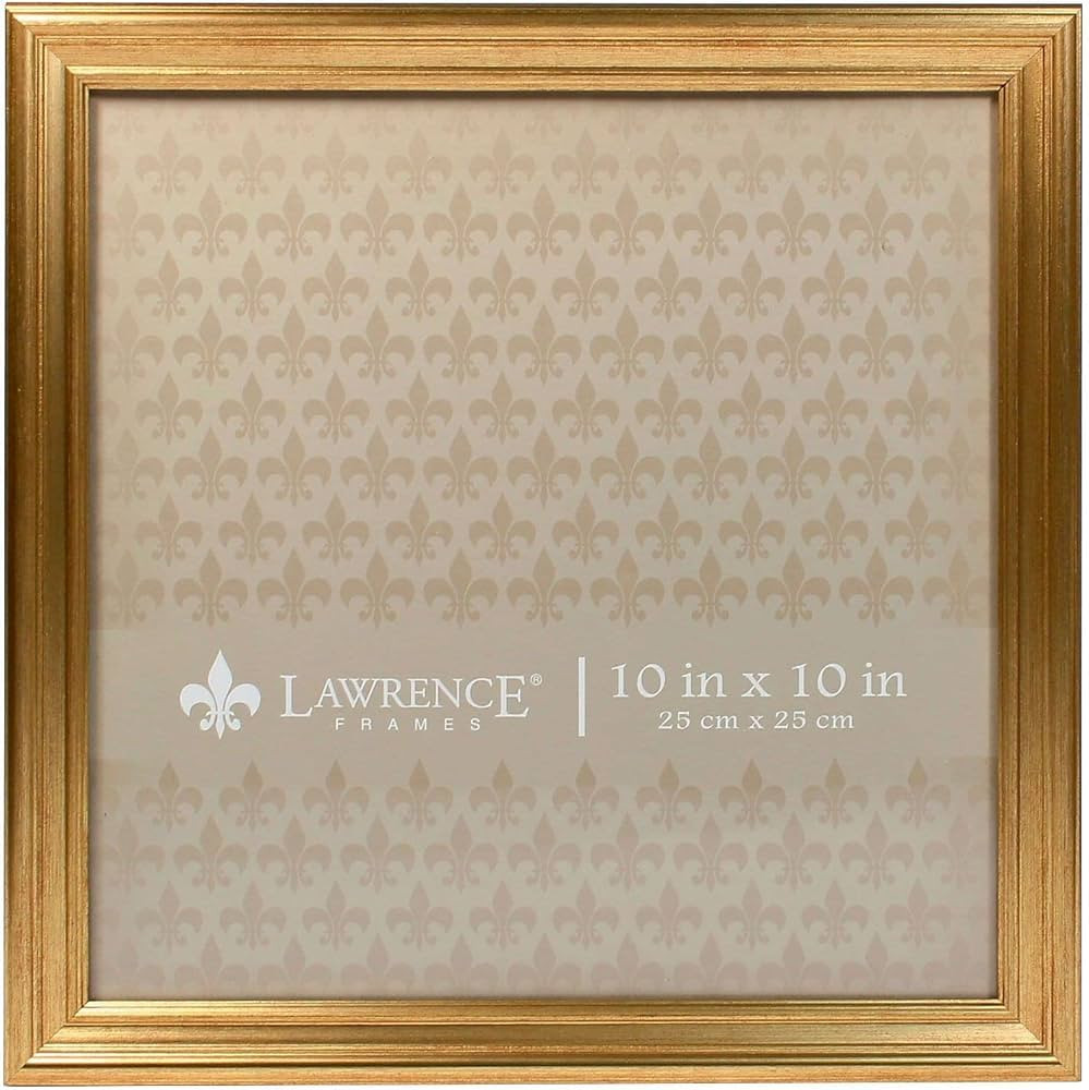 Lawrence 536210 10x10 Sutter Burnished Gold Picture Frame | Amazon (US)