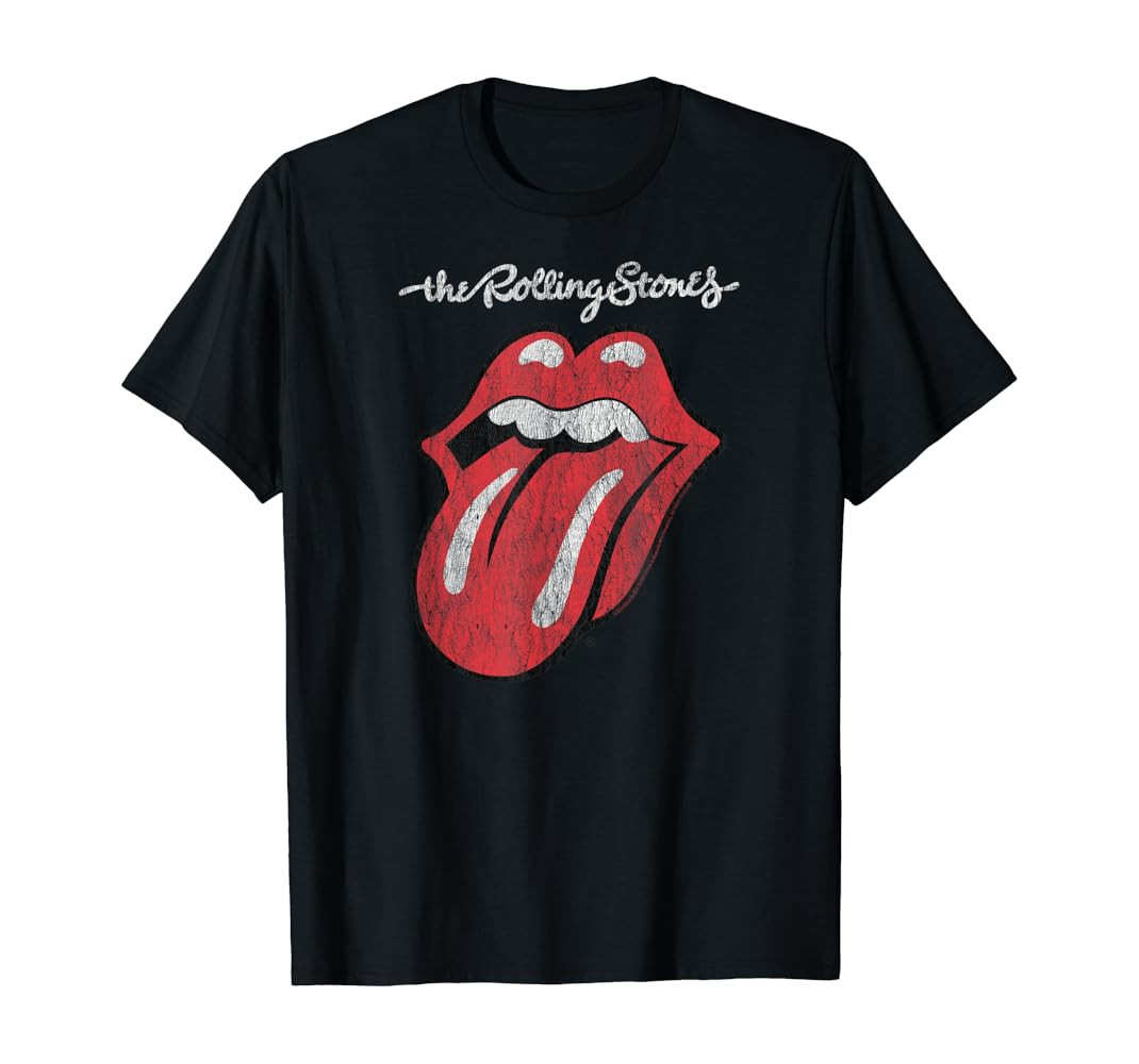 Rolling Stones Official Script Tongue T-Shirt | Amazon (US)