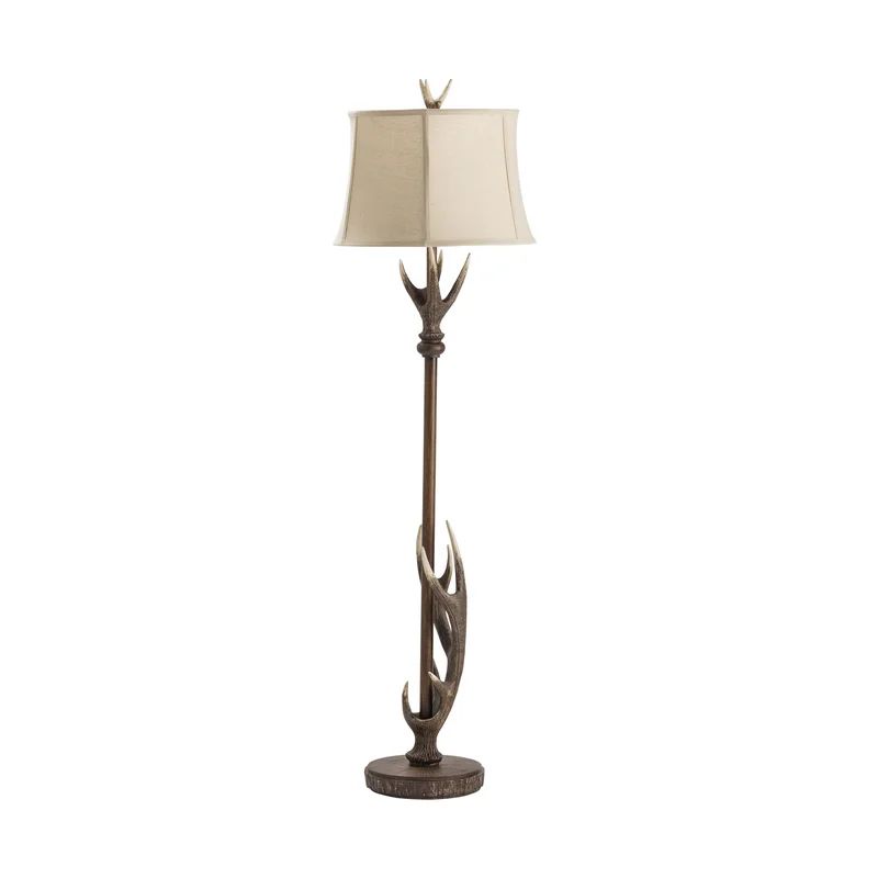 Mccalla 67.5'' Dark Brown Traditional Floor Lamp | Wayfair North America