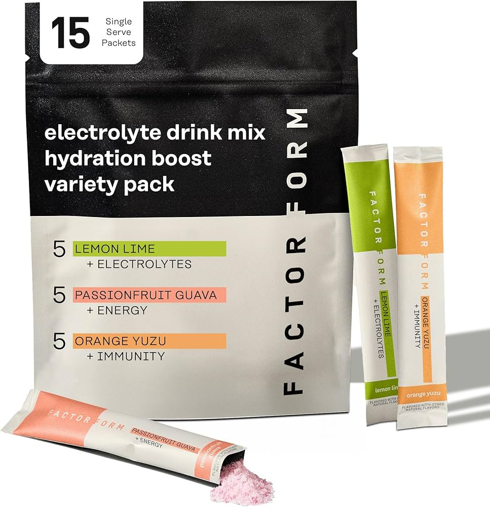 FACTOR FORM Hydration Boost Electrolyte Powder Packets | Sports Drink Mix with Vitamin C, D, B6 &... | Amazon (US)