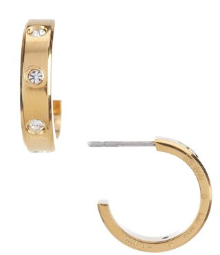 kate spade new york Crystal Set In Stone Huggie Hoop Earrings | Dillard's | Dillard's