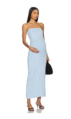 BUMPSUIT The Zoe Midi Dress in Powedered Blue from Revolve.com | Revolve Clothing (Global)