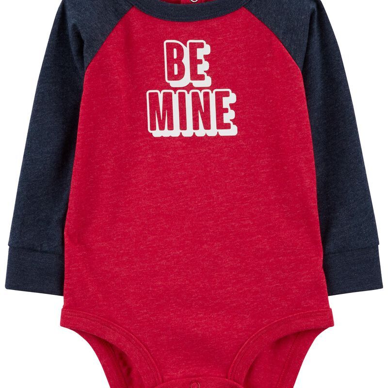 Baby Be Mine Long-Sleeve Bodysuit | Carter's