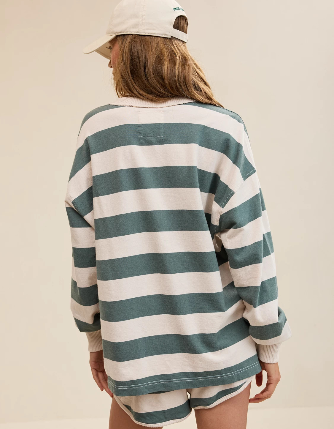 Aerie Poolside Terry Henley Sweatshirt | Aerie