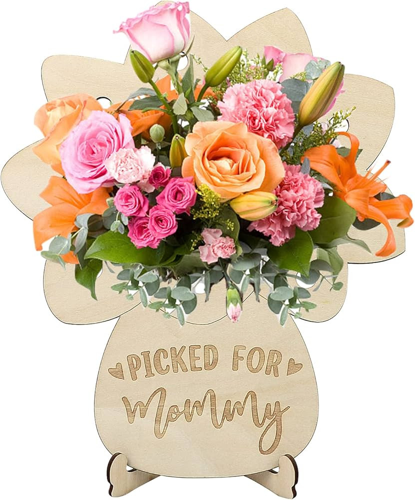 Mother's Day Hand Picked Flower Holder Bundle DIY Flower Holder Gift for Mom from Kids Home Decor... | Amazon (US)