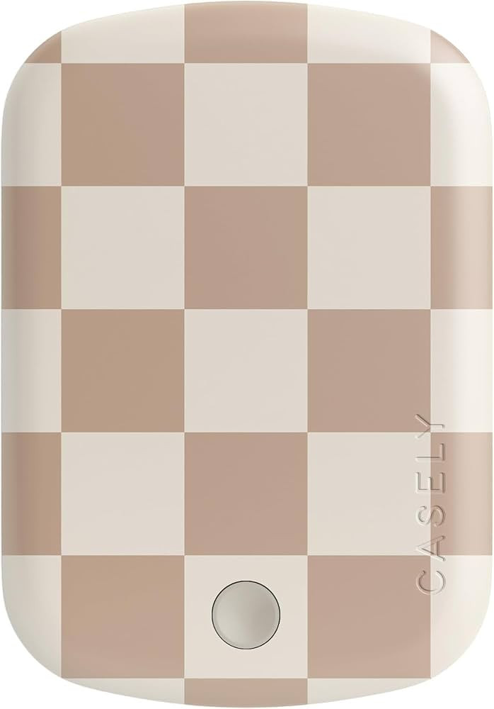 Casely Power Pod | MagSafe Compatible Battery Pack | Fit Check | Neutral Checkerboard | Amazon (US)