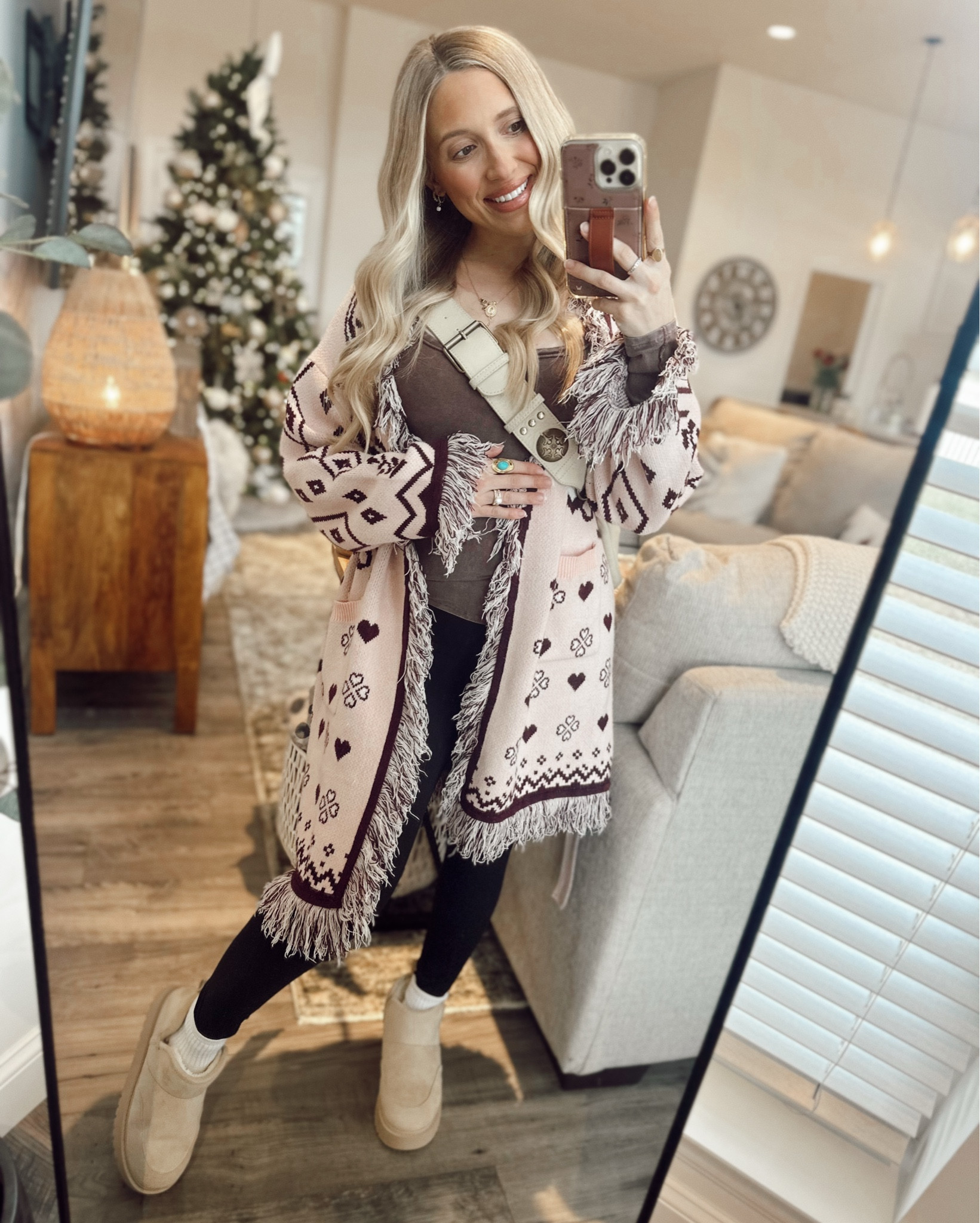 cozy and cute outfit of the day - my cardigan dropped today girls size small 😉 @vici 🤭 Kerstyn35 for 35% off 



#LTKootd #LTKHoliday #LTKBump