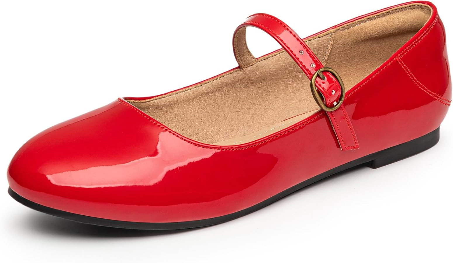 Rekayla Mary Jane Flats Shoes Women Dressy Comfortable Round Toe Slip on Ballet Flat | Amazon (US)