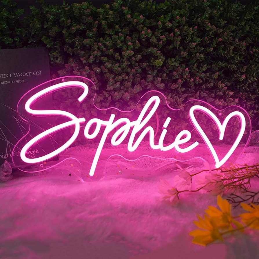 Custom Neon Sign Personalized, LED Neon Name Sign Customizable for Kids Girls Bedroom Wall Decor ... | Amazon (US)