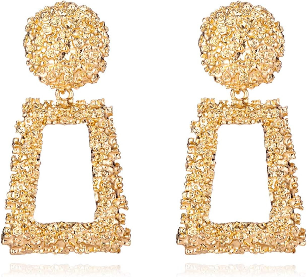 LILIE&WHITE Hammered Surface Geometric Boho Earrings Dangle Drop Earrings Jewelry For Girls … | Amazon (US)