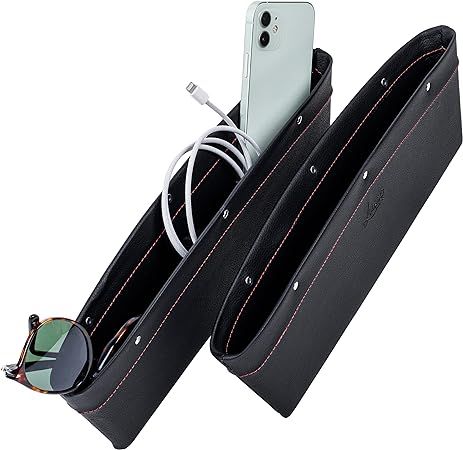 Lusso Gear 2 in 1 Car Seat Gap Organizer, Universal Fit, Adjustable Storage Pockets, 2 Set Front ... | Amazon (US)