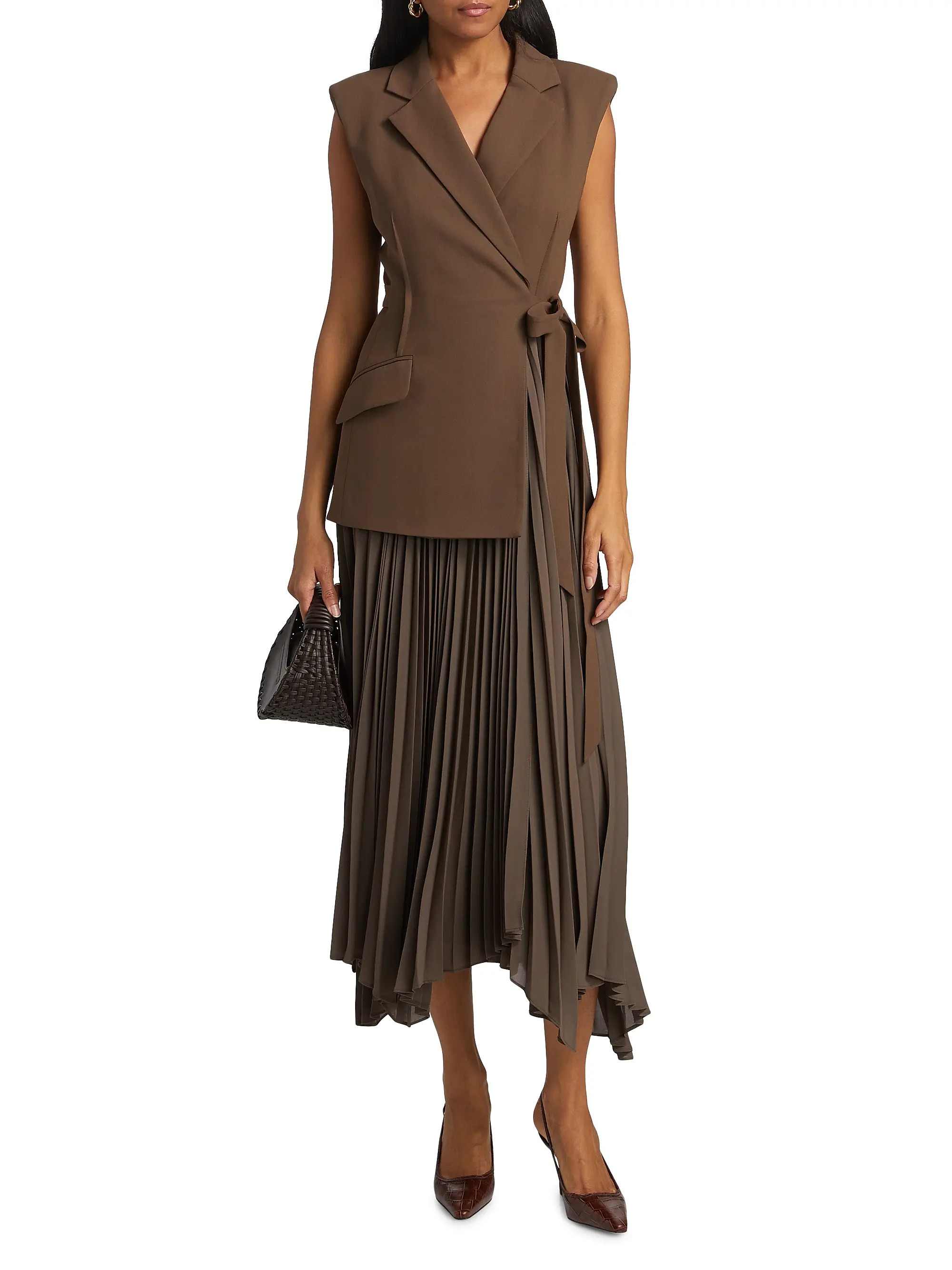Helena Pieced Tailored Maxi Dress | Saks Fifth Avenue
