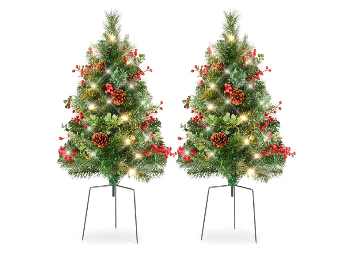 Solar powered Christmas trees 🎄 

#LTKHome #LTKHoliday #LTKSeasonal