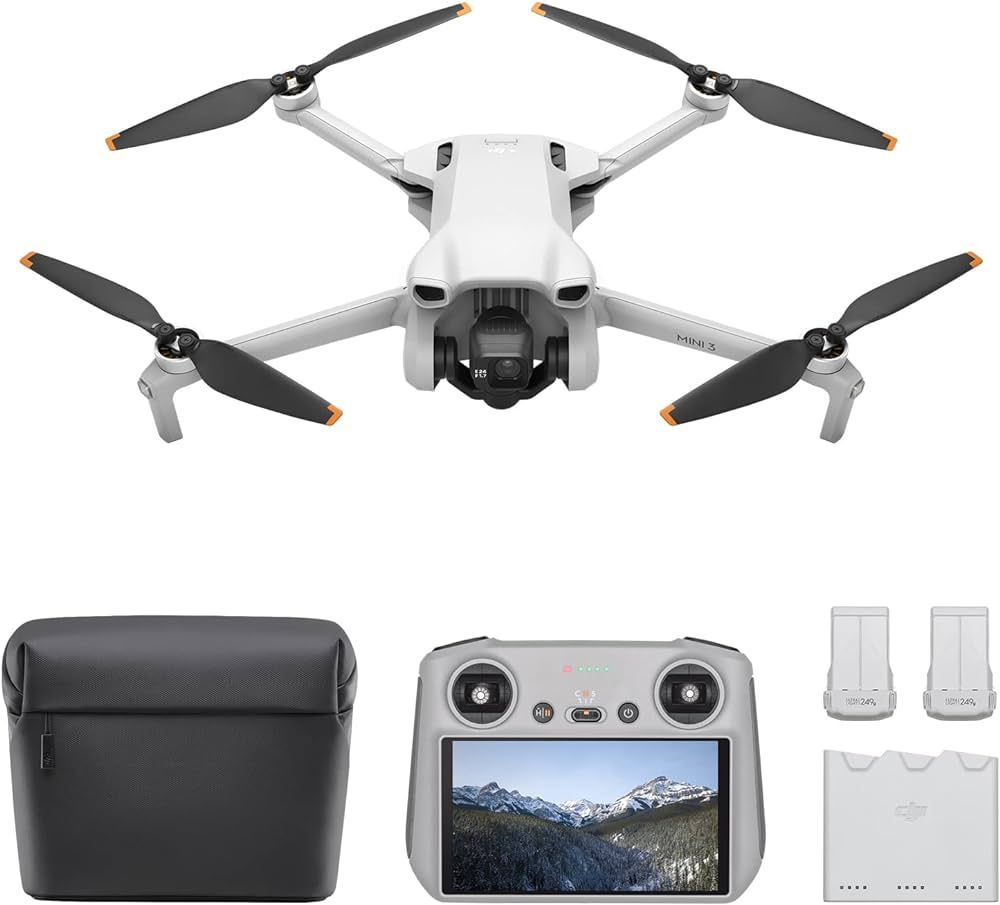 DJI Mini 3 Fly More Combo (DJI RC) - Lightweight and Foldable Mini Camera Drone with 4K HDR Video... | Amazon (US)
