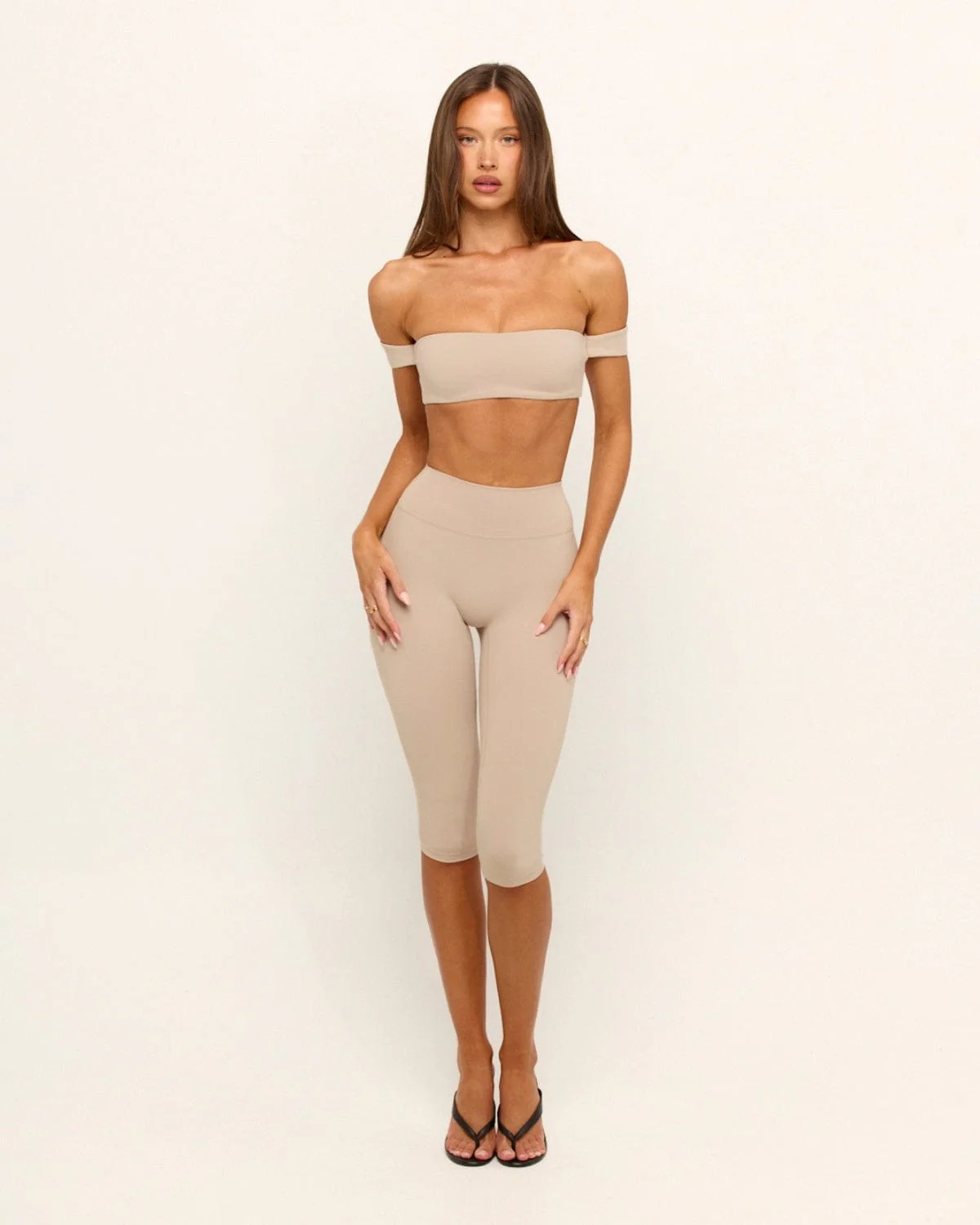 Form Invisible Scrunch Capri Leggings | Fawn | Crop Shop Boutique US
