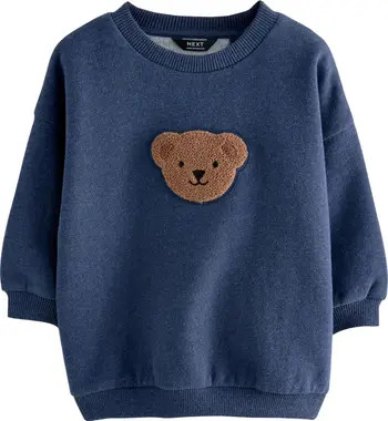 NEXT Kids' Bear Appliqué Sweatshirt | Nordstrom | Nordstrom