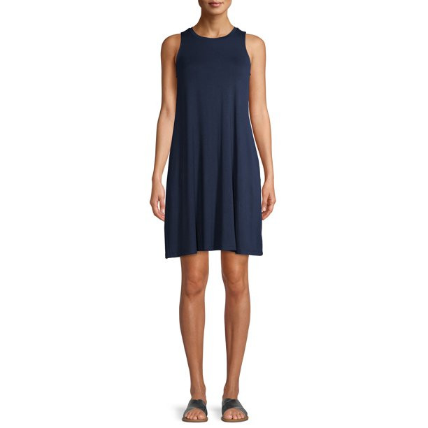 Time and Tru Women's Sleeveless Knit Dress | Walmart (US)